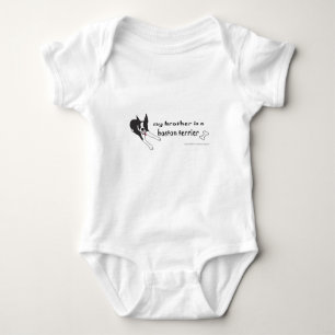 boston terrier - more breeds baby bodysuit
