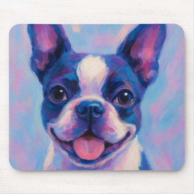 Boston Terrier Mouse Pad (Front)