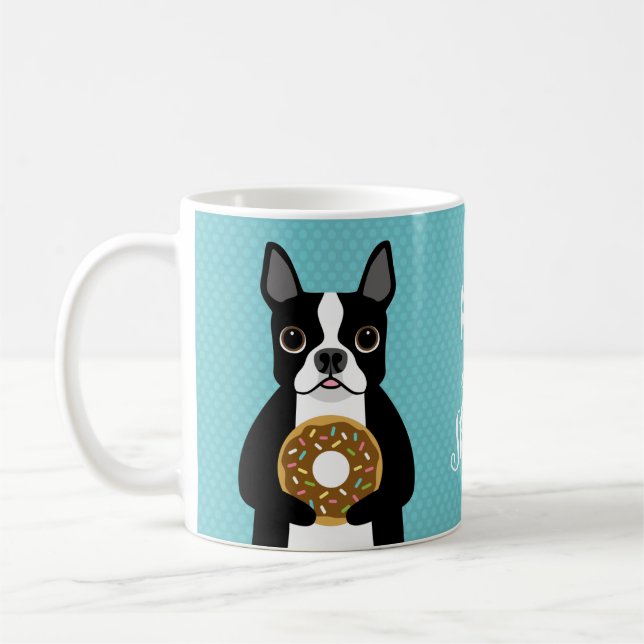 Boston Terrier Mugs (Left)