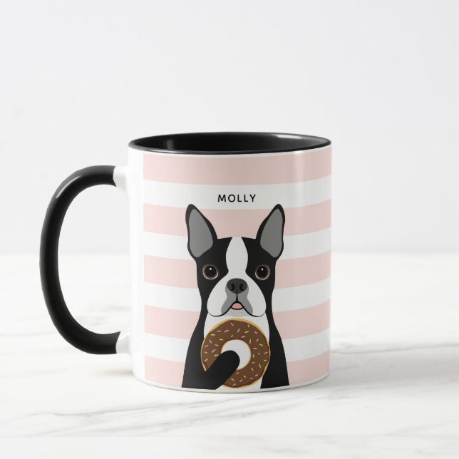 Boston Terrier Mugs (Left)