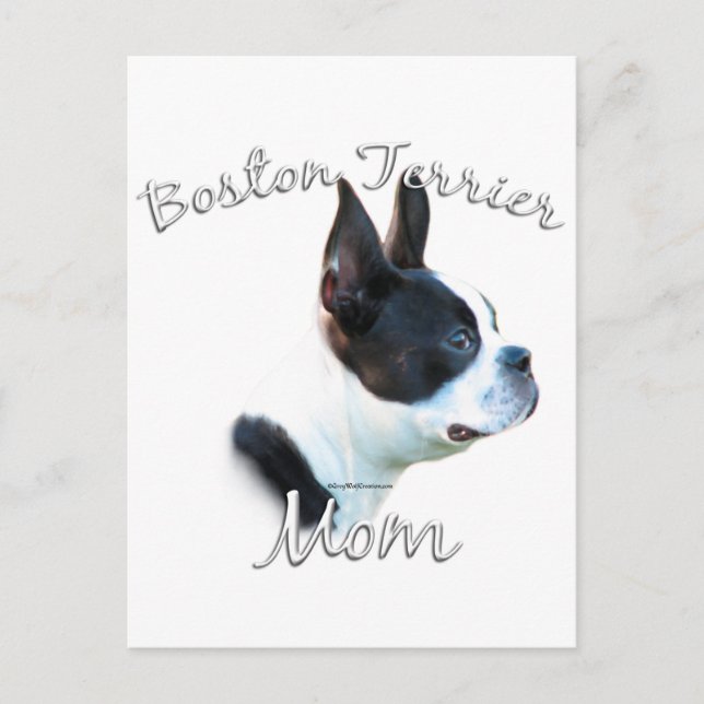 Boston Terrier Mum 2 Postcard (Front)