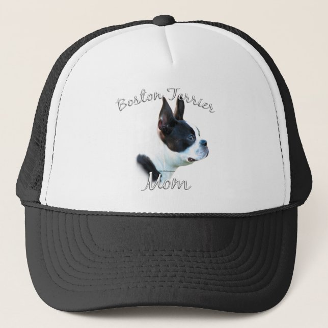 Boston Terrier Mum 2 Trucker Hat (Front)