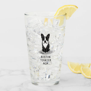 Boston Terrier Mum (black) - Cute dog Glass