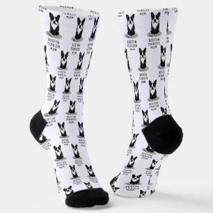 Boston Terrier Mum (black) - Cute dog Socks