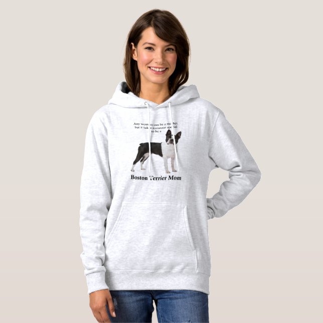 Boston Terrier Mum Hoodie (Front Full)