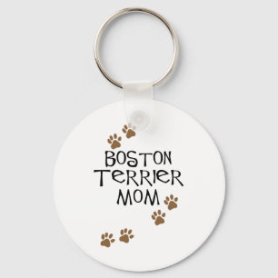 Boston Terrier Mum Key Ring