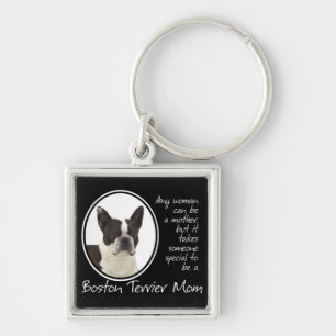 Boston Terrier Mum Keychain