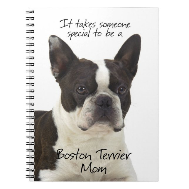 Boston Terrier Mum Notebook (Front)