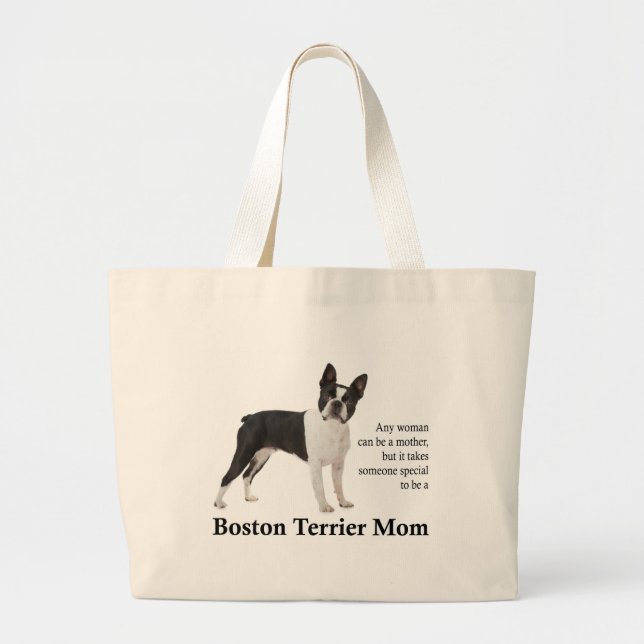 Boston Terrier Mum Tote (Front)