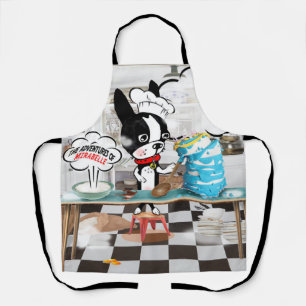 Boston terrier nailed it Apron Mirabelle