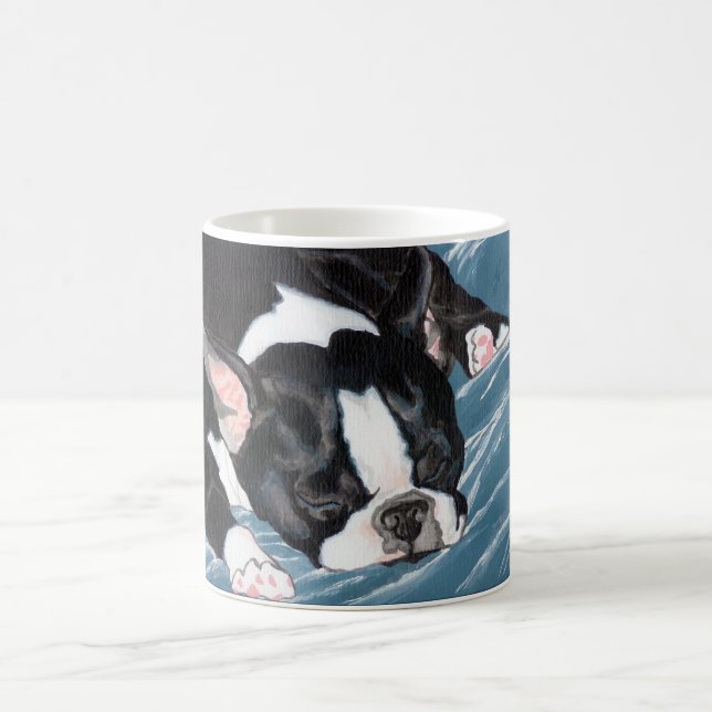 Boston Terrier Nap Coffee Mug (Center)