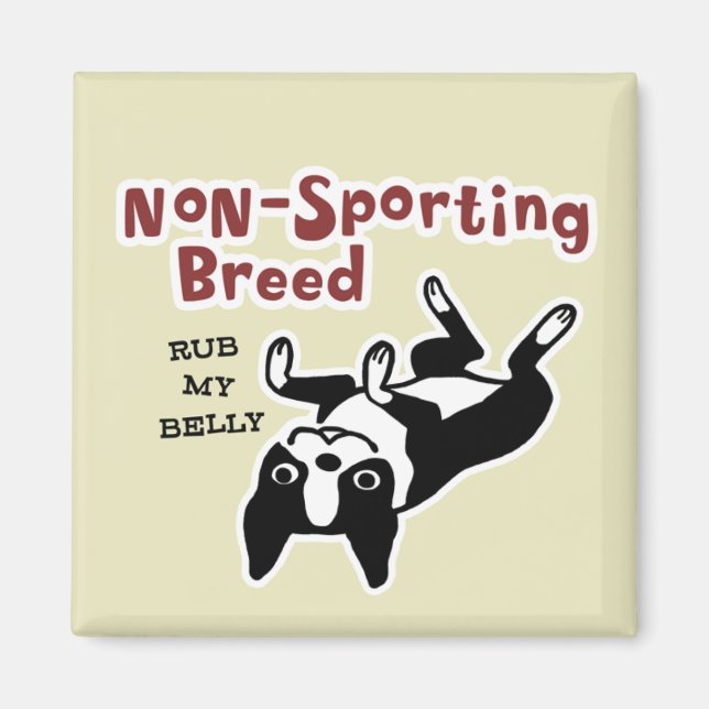 Boston Terrier "Non-Sporting Breed" Magnet (Front)