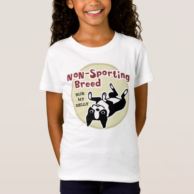 Boston Terrier "Non-Sporting Breed" T-Shirt (Front)