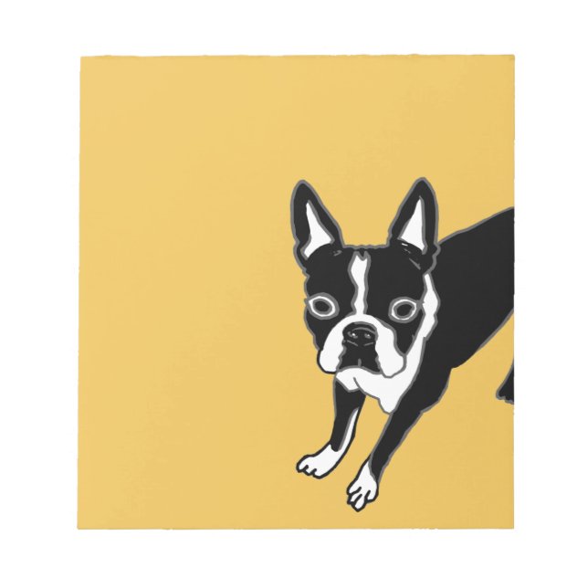 Boston Terrier Notepad (Front)