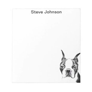 Boston Terrier Notepad