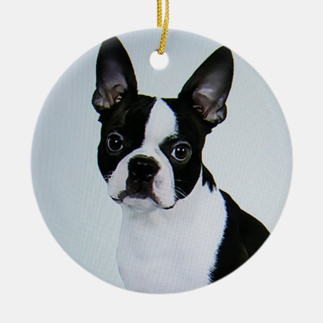 BOSTON TERRIER ORNAMENT (Front)