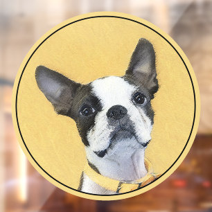 Boston Terrier Painting - Cute Original Dog Art