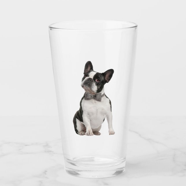 Boston Terrier Pet Animal  Glass (Front)