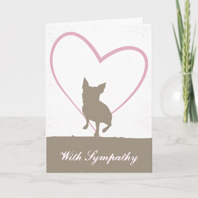 Boston Terrier Pet loss sympathy card (Front)