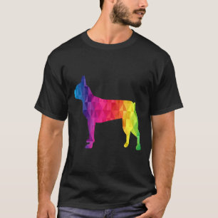 Boston Terrier Poly Graphic Funny  Idea Mum Dad Bi T-Shirt