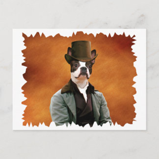 Boston Terrier Postcard Nobility Dogs Gift