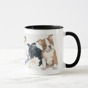 Boston Terrier Puppies Mug