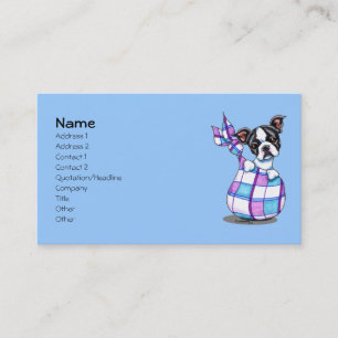 Boston Terrier Puppy Pet Business Cards