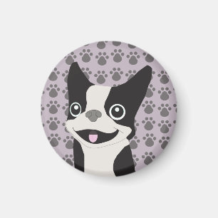 Boston Terrier, Purple lavender Magnet