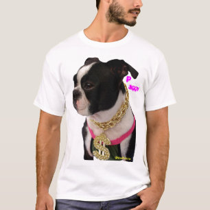Boston Terrier Rapper tee shirt