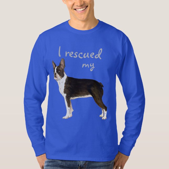 Boston Terrier Rescue T-Shirt (Front)