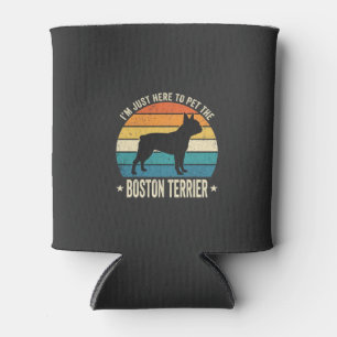 Boston Terrier Retro Dog Lover Graphic_1 Can Cooler