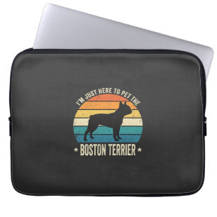 Boston Terrier Retro Dog Lover Graphic_1 Laptop Sleeve