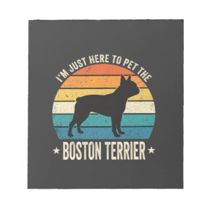 Boston Terrier Retro Dog Lover Graphic_1 Notepad