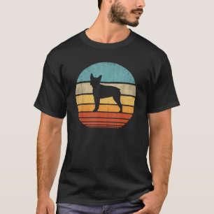 Boston Terrier Retro Vintage 60s 70s Sunset Dog Lo T-Shirt