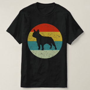 boston terrier retro vintage 70s gift silhouette T-Shirt