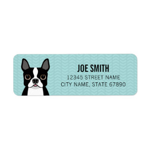 Boston Terrier Return Address Labels