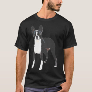 Boston Terrier Silhouette For Dog T-Shirt