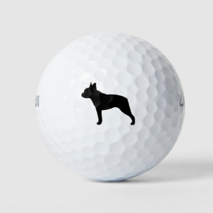 Boston Terrier Silhouette Golf Balls