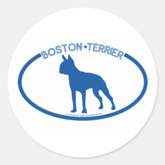 Boston Terrier Silhouette Sticker