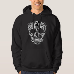 Boston Terrier Skull Dog Lover Hoodie
