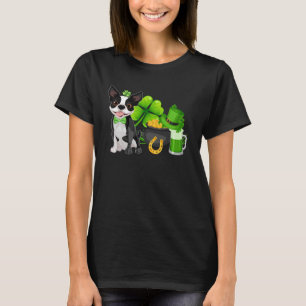 Boston Terrier St Patrick s Day Irish C Dog T-Shirt