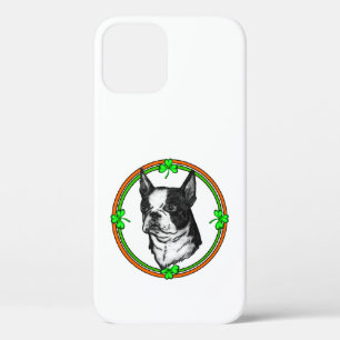 Boston Terrier St Patrick's Day iPhone 12 Case