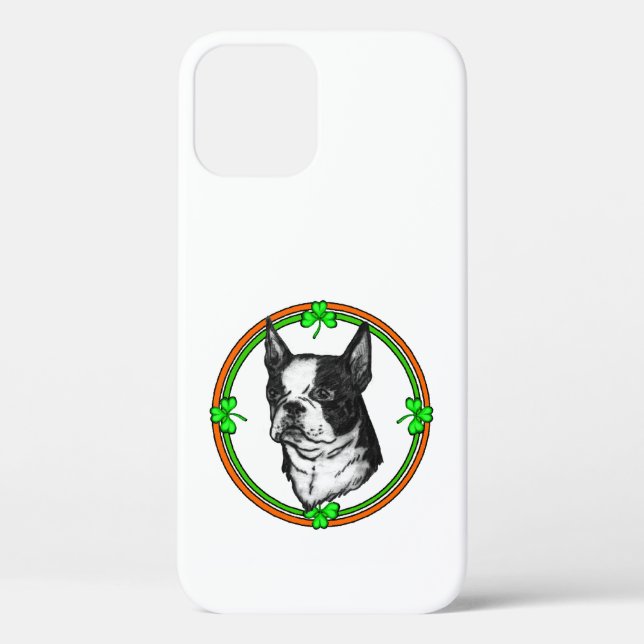 Boston Terrier St Patrick's Day Case-Mate iPhone Case (Back)
