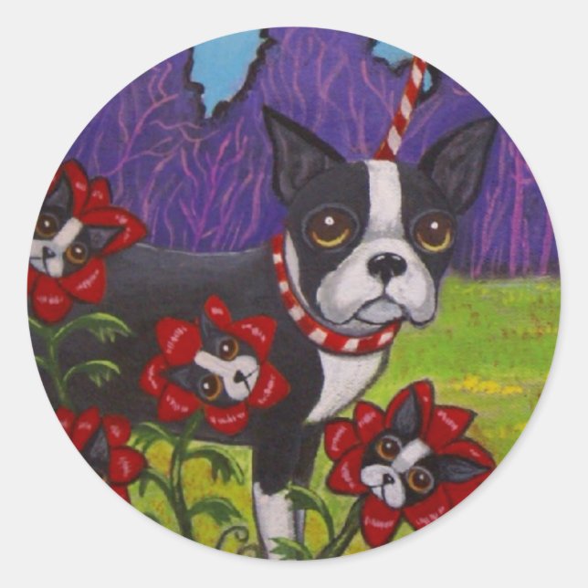 Boston Terrier Sticker (Front)