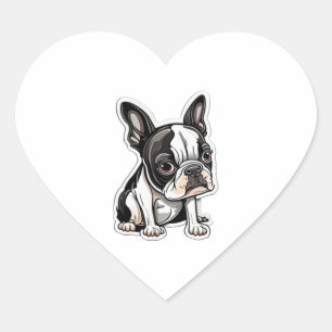 Boston Terrier sticker design
