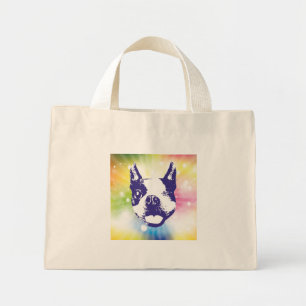Boston Terrier Sunburst Mini Tote Bag