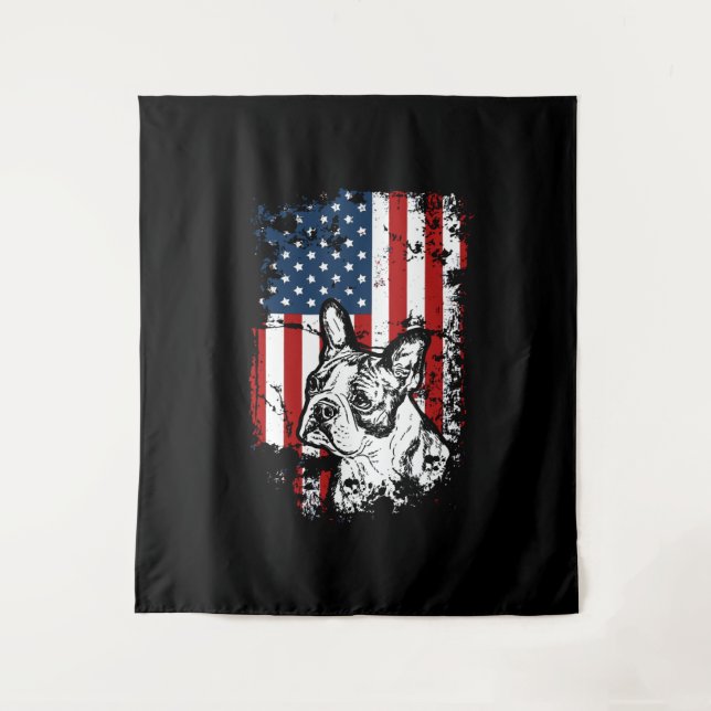 Boston terrier tapestry (Front)