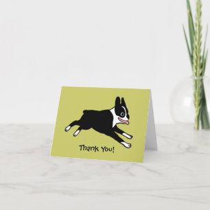 Boston Terrier Thank You (Customisable)
