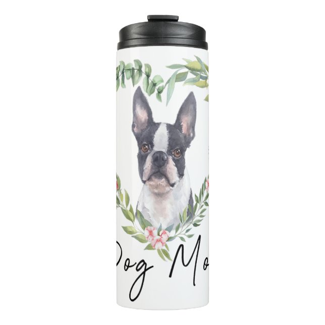 Boston Terrier Thermal Tumbler Gifts | Lover Gif (Front)