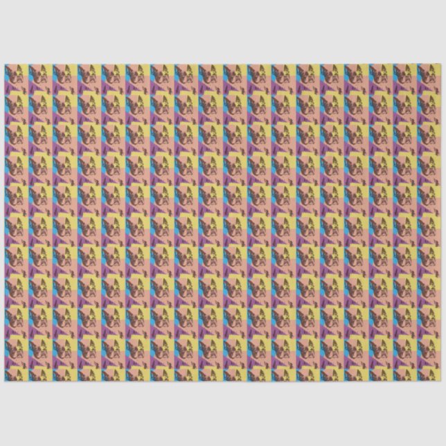 Boston Terrier  Tissue Paper (Front)